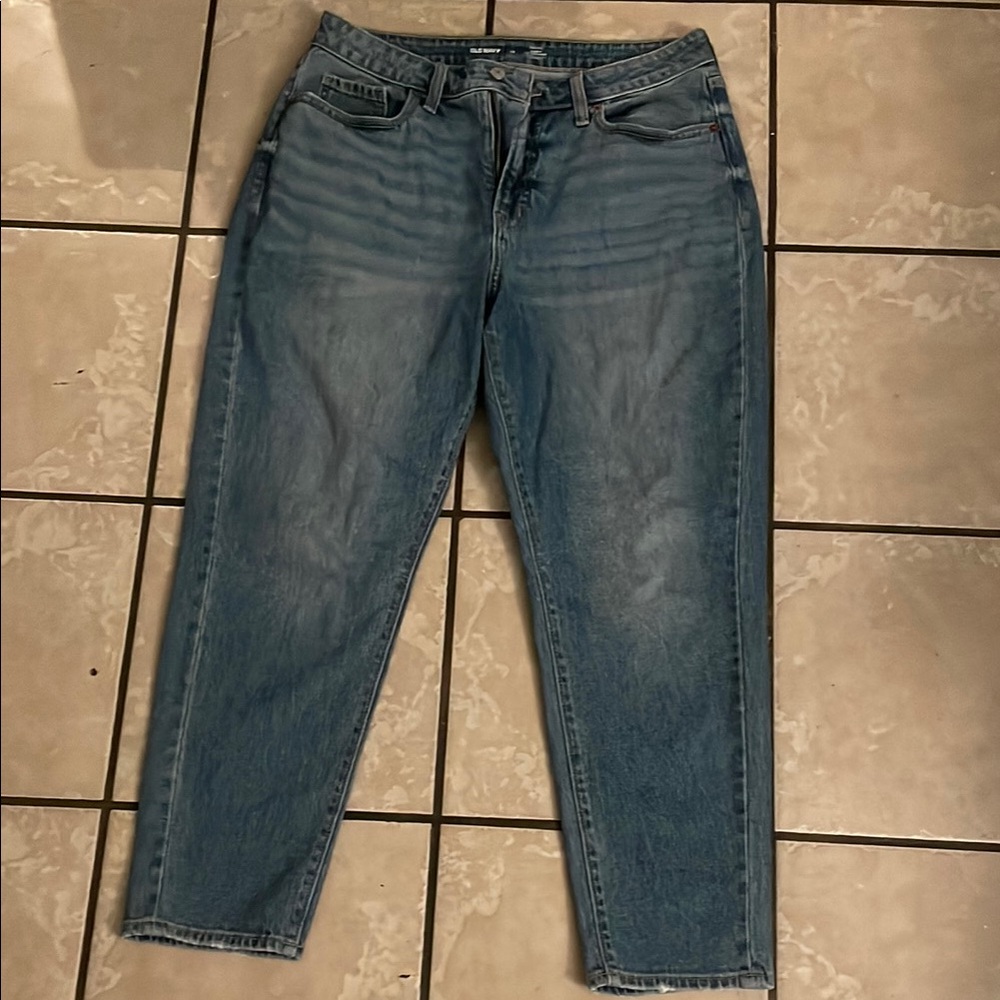 Old Navy High-Rise Curvy Straight Jeans - Blue